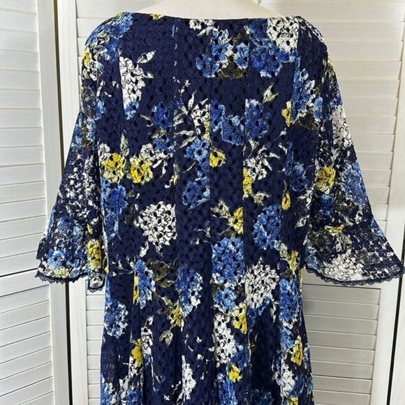 Chris McLaughlin Floral Dress Plus 24W Size Floral Fit & Flare - Picture 10 of 13